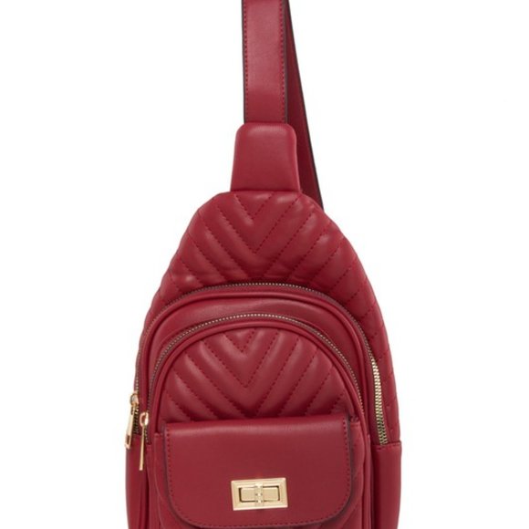 Chevron Quilted Crossbody Bag - Picture 3 of 5